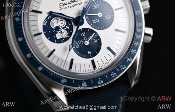2021 Replica Omega Snoopy 50th Anniversary Watch 44.5mm Blue Bezel 2