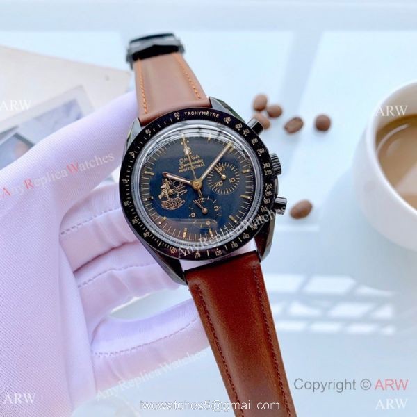 Buy Replica Omega Apollo 11 Men Watch Black Case 42mm 2