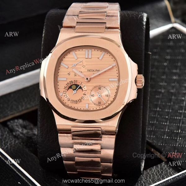 Patek Philippe Power Reserve Clone Watches Gray Gradient Dial Rose Gold 40mm 2