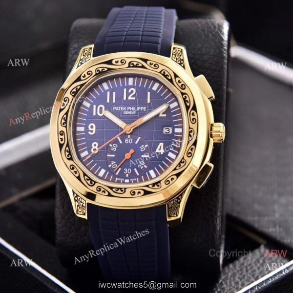 Patek Philippe Aquanaut Engraving Watches Brown Gradient Dial 42mm 2