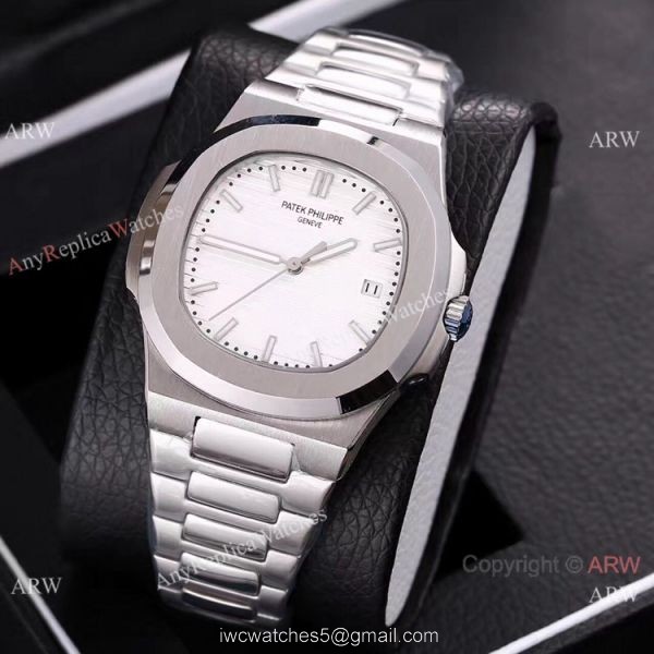 Knockoff Patek Philippe Nautilus 40mm Watches Blue Face Stainless Steel 2