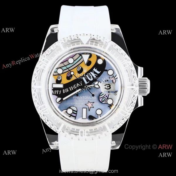 2021 NEW! Swiss AAA Replica Rolex Phantomlab Transparent Watches Sapphire Case 2