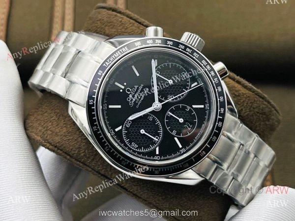 TW Factory Replica Omega Speedmaster 7750 Watch Black and Yellow 2