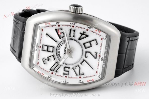 ABF Super Clone Franck Muller Vanguard V45 Crazy Hour Watch Blue Markers 2