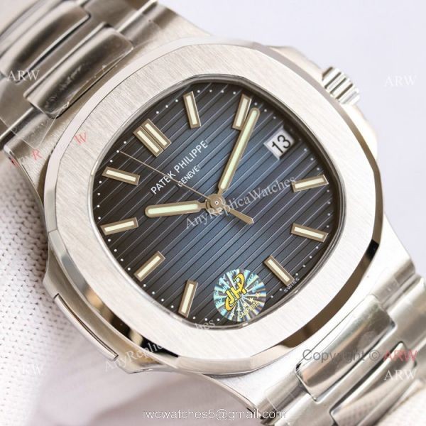 Swiss Grade Copy Patek Philippe Nautilus PPF Factory Cal324 Watch Blue Gradient Dial 2
