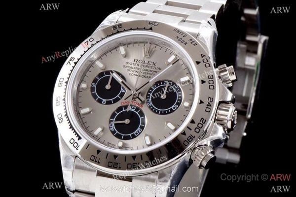 Best 1:1 Replica Rolex Daytona JH Factory 4130 Gray Chronograph Dial Watch 40mm 2