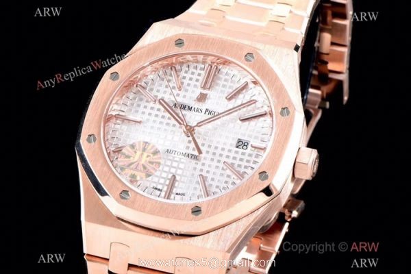 Grade 1A Replica Audemars Piguet Royal Oak JF v5 Version Rose Gold Watch 41mm 2