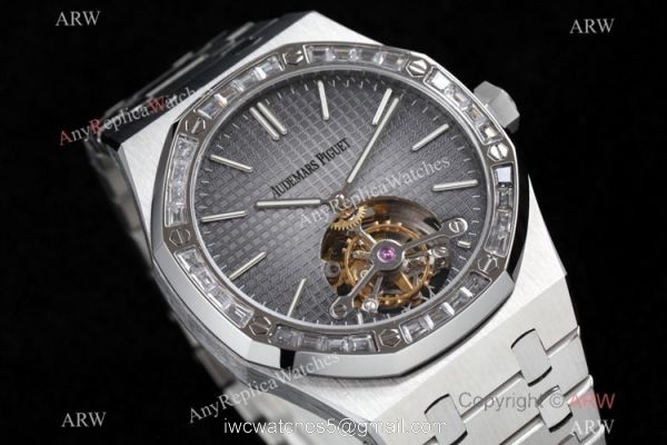 R8 Factory Audemars Piguet Royal Oak Tourbillon Cal.2924 Watch Diamond Bezel 41mm 2