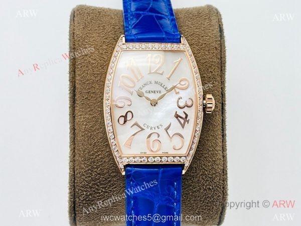 Swiss Grade 1 Franck Muller Cintree Curvex Lady Watches Diamond Bezel 2