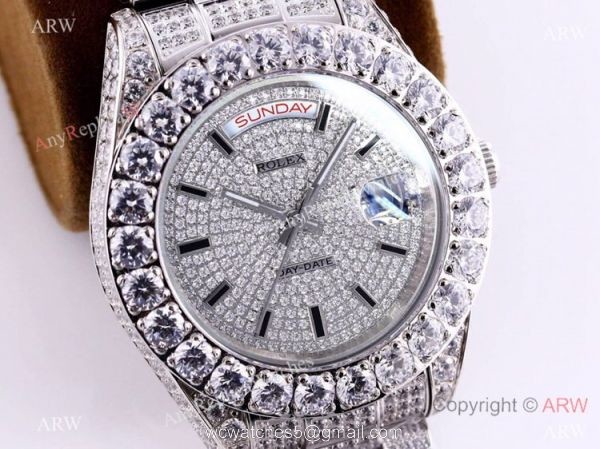 Best Replica Rolex New Oyster Perpetual Pearlmaster 39 Watch Silver Diamonds 2