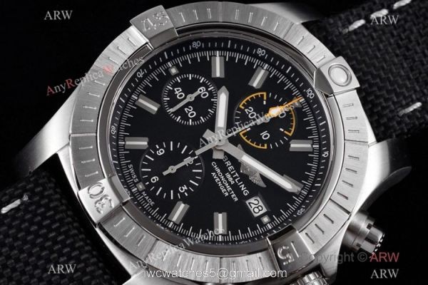 Swiss Grade Breitling Avenger Black Dial Watch Swiss 7750 Movement 2