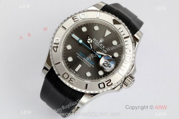 EW Factory Rolex Yacht-Master 40mm Rubber Strap Watch EW/Swiss 3235/904L 2