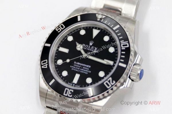 2021 New! EW Rolex Submariner NO Date 41MM Watch Black Ceramic Bezel 2