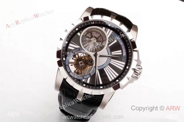 Swiss Copy Roger Dubuis Excalibur Tourbillon RDDBEX0216 Watch 47mm 2