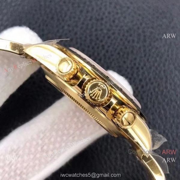 Rolex Daytona Noob Factory Cal4130 1:1 Best Edition Yellow Gold Diamond Custom Luxury watches 2