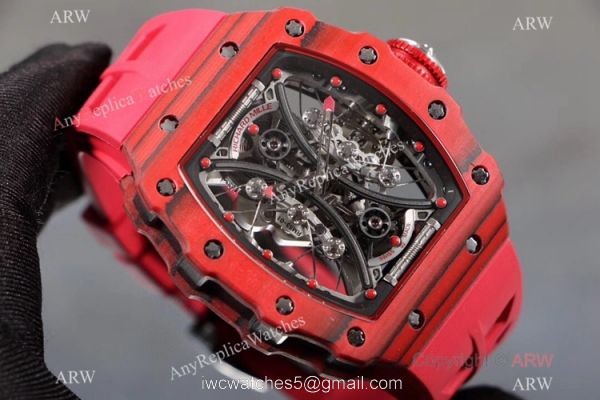 KV Factory Copy Richard Mille Tourbillon Pablo Mac Donough RM53-01 Watch TPT Carbon 2