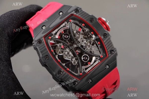 KV Factory Richard Mille RM53-01 Tourbillon Pablo Mac Donough Watch TPT Carbon and Red 2