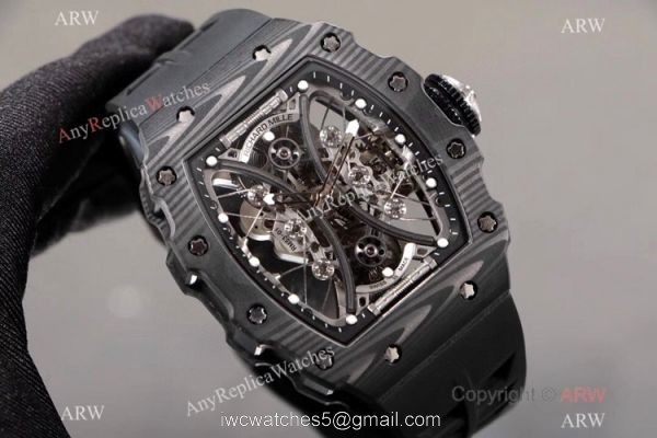 KV Factory Richard Mille RM53-01 Tourbillon Pablo Mac Donough Watch TPT Carbon Rubber Strap 2