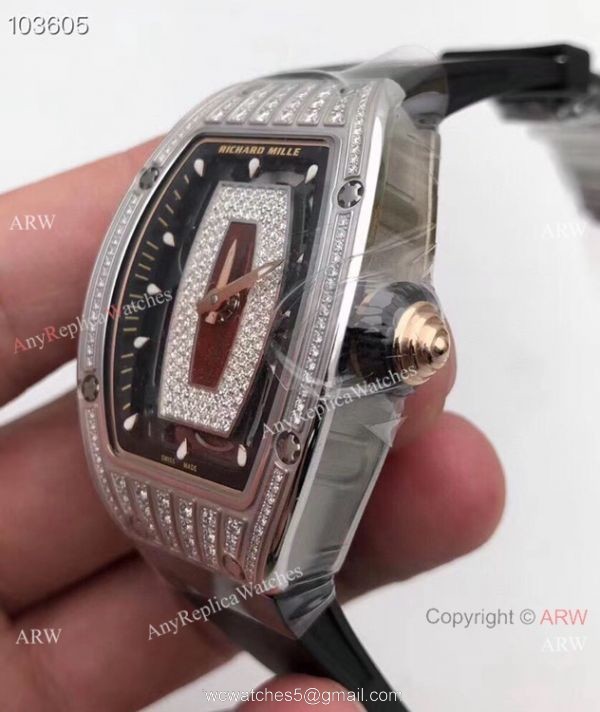 NEW! AAA Copy Richard Mille RM 07-01 Diamond Watch For Women 2