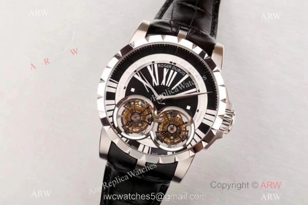 Swiss Super Clone Roger Dubuis RDDBEX0249 Double Flying Tourbillon Watch 47mm 2
