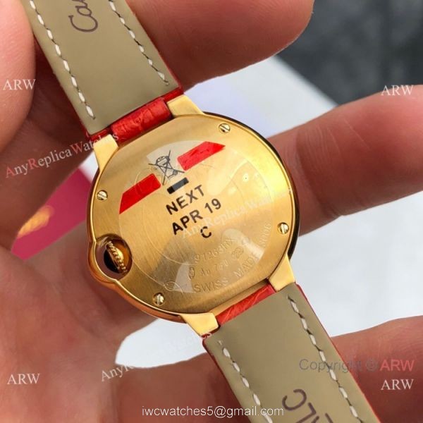 Swiss Copy Cartier Ballon Bleu Lady 30mm Diamond Watch Swiss Quartz Movement 2