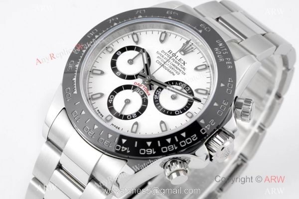 Super Clone Rolex Daytona 316L Stainless Steel Panda Dial Watch 1-1 VRF Swiss 7750 Movement 2