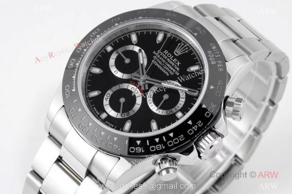Super Clone Rolex Daytona VRF Swiss 7750 Watch Black Dial 116500ln 2