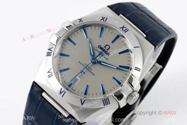 2021 New! AI Factory Copy Omega Constellation Gray Dial Watch Swiss 8800 Movement 2