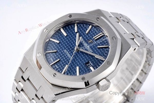 New! ZF Factory V2 Version Audemars Piguet Royal Oak 15400 Watch Stainless Steel Blue Dial 2