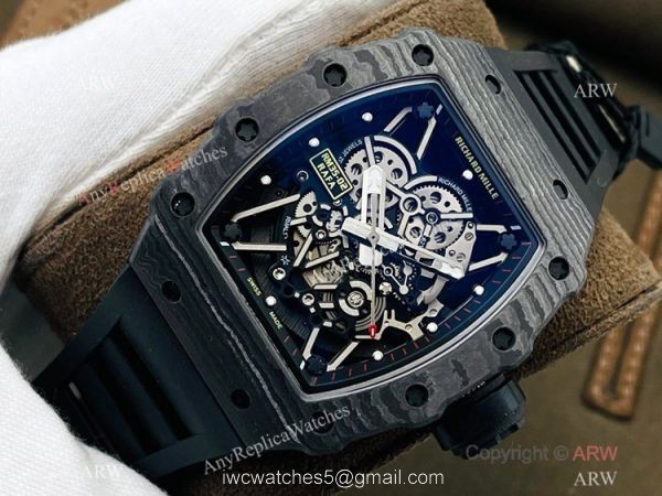 RM Factory 1:1 Swiss Copy Richard Mille RM35-02 Rafael Nadal Swiss NH05 Watch All Black 2