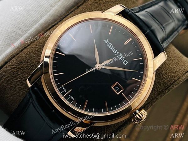 New 2021! Best Replica Audemars Piguet Jules Audemars Black Dial 41mm Watch 3120 Automatic 2