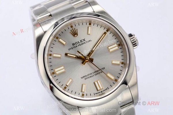 2020 Novelty! High-end Copy Rolex Oyster Perpetual 126000 EW Factory Swiss 3230 Silver Dial Watch 36mm for Men 2