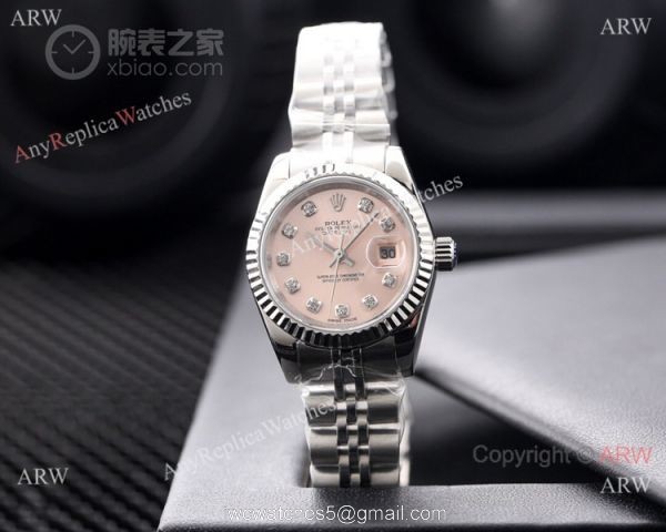 AAA Copy Rolex Datejust 26mm-Lady Watches Stainless Steel Green Dial 2