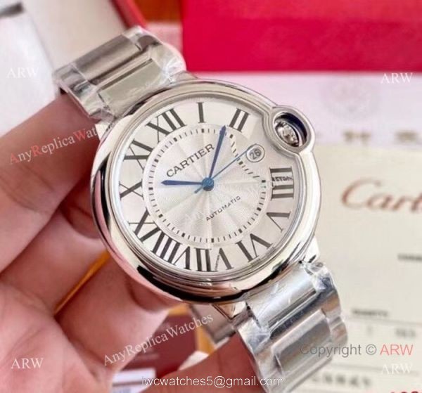 Clone Cartier Ballon Bleu Cartier Couple Watches Stainless Steel Bezel Automatic 2
