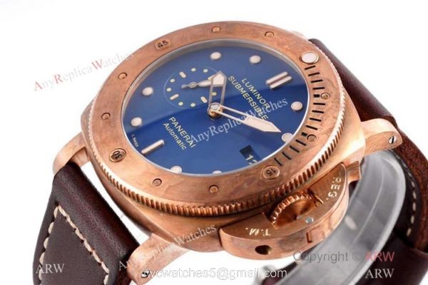 ZF Factory Panerai Luminor Pam00671 Watch Bronze Case Blue Dial 2