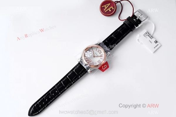 AF Factory 1:1 Replica Chopard Happy Sport Watch Rose Gold Bezel 36mm Size 2