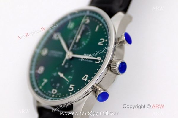 Swiss Replica IWC Schaffhausen Portugieser Green Dial Men Watch ZF Factory 2