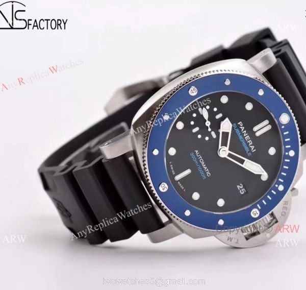 New 2021 Panerai PAM 1209 Submersible Azzurro Blue 42mm Watch VSF Panerai 2