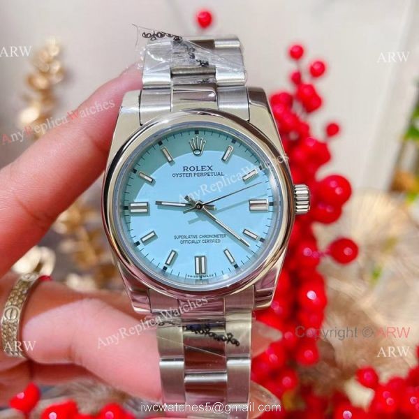 Rolex Oyster Perpetual 36mm Watch Yellow Dial Quartz Movement 2