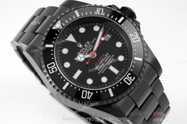 New! Swiss Replica Rolex Deepsea Dweller Blaken Limition Edition Watch 44mm 2