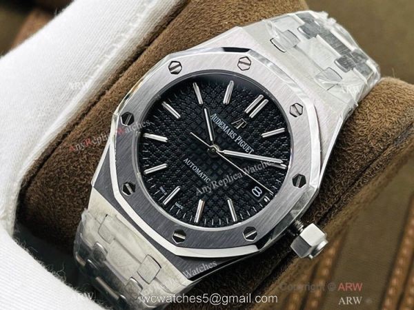 TWS factory V3 Version Audemars Piguet Royal Oak 37mm Watch Black Dial Cal.3120 Movement 2