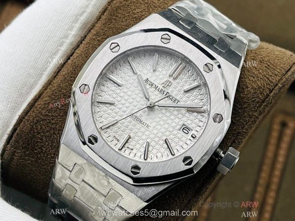 TWS factory V3 Version Swiss Audemars Piguet Royal Oak Cal.3120 Silver Dial Watch 37mm 2