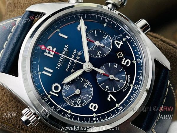 CF Factory 1:1 Replica Longines Spirit ETA 7753 Chronograph Watch Blue Face 2