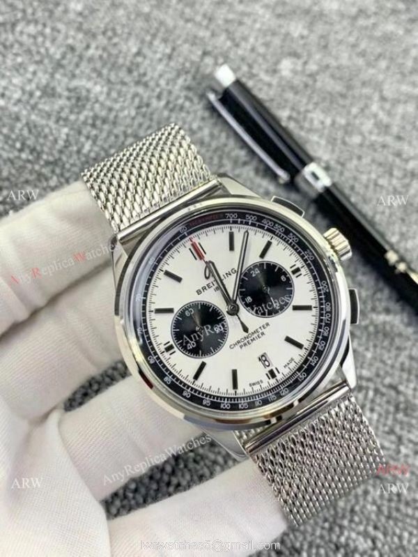 Breitling Premier B01 Green Steel Watches Chronograph Movement 2