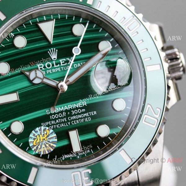 New! AAA Replica Rolex Submariner Malachite Dial Swiss 2824 Watch 40mm 2