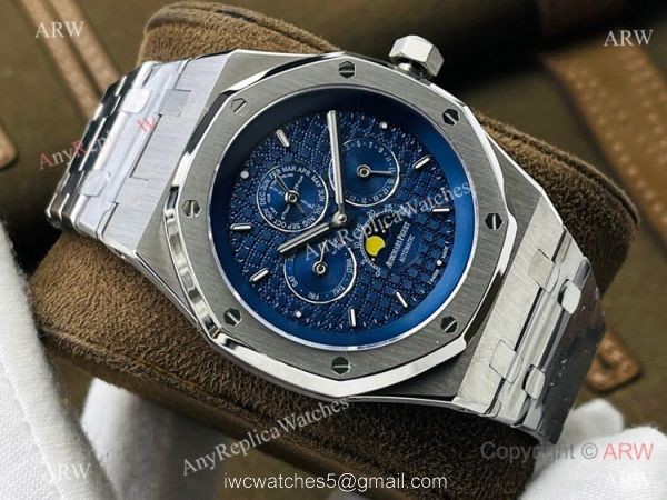 TW factory Copy Audemars Piguet Royal Oak Moon Perpetual Calendar Watch 41mm White Dial 2
