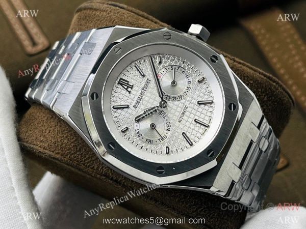TW factory Copy Audemars Piguet Annual Calendar Watch 41mm Stainless Steel Black Dial 2