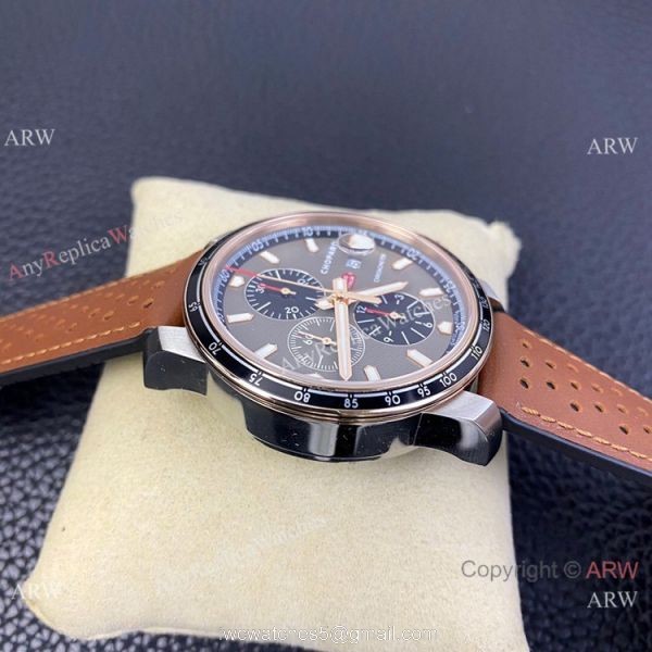 Swiss Grade One Chopard Mille Miglia GTS Azzurro Chrono Watch Rose Gold Crown 2