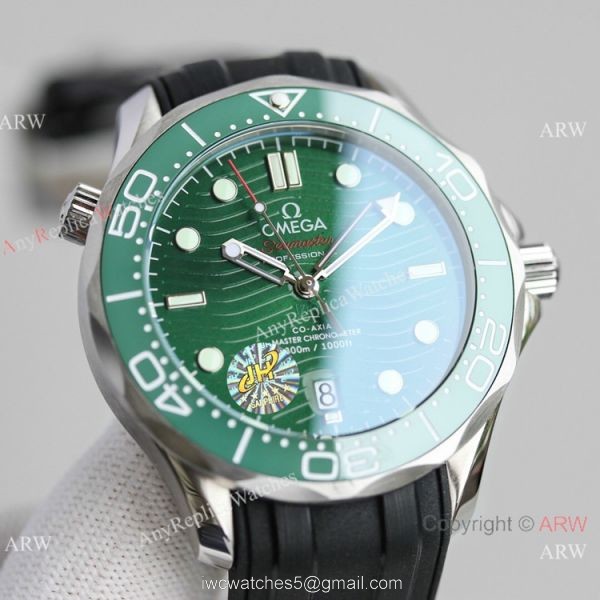 JH Factory Swiss Omega Seamaster James bond 8500 Watch Black Rubber Strap 2