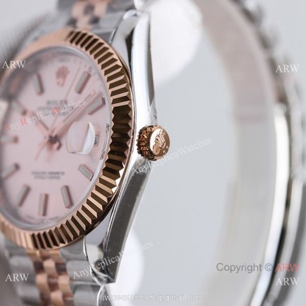 (TW) Swiss Copy Rolex Datejust II Seagull 2824-2 Watches 41mm Jubilee Two Tone Rose Gold 2